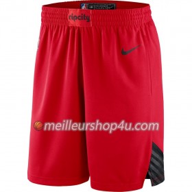 Homme NBA Portland Trail Blazers Shorts Rouge 2018-19 Nike Swingman